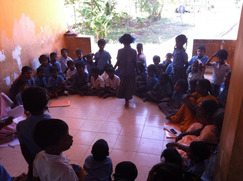 Classroom in the Kalpakkam Model School in Tamil Nadu, India