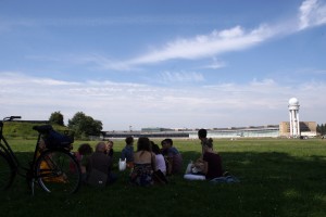 Picnic in the Tempelhofer Park.