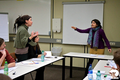 Maria Khan debating