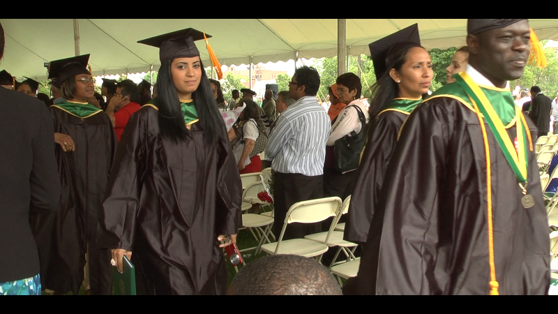 Commencement Ceremony of a Bronx Public High School (screenshot from the film)