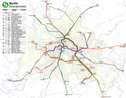 The entire Berlin S-Bahn network