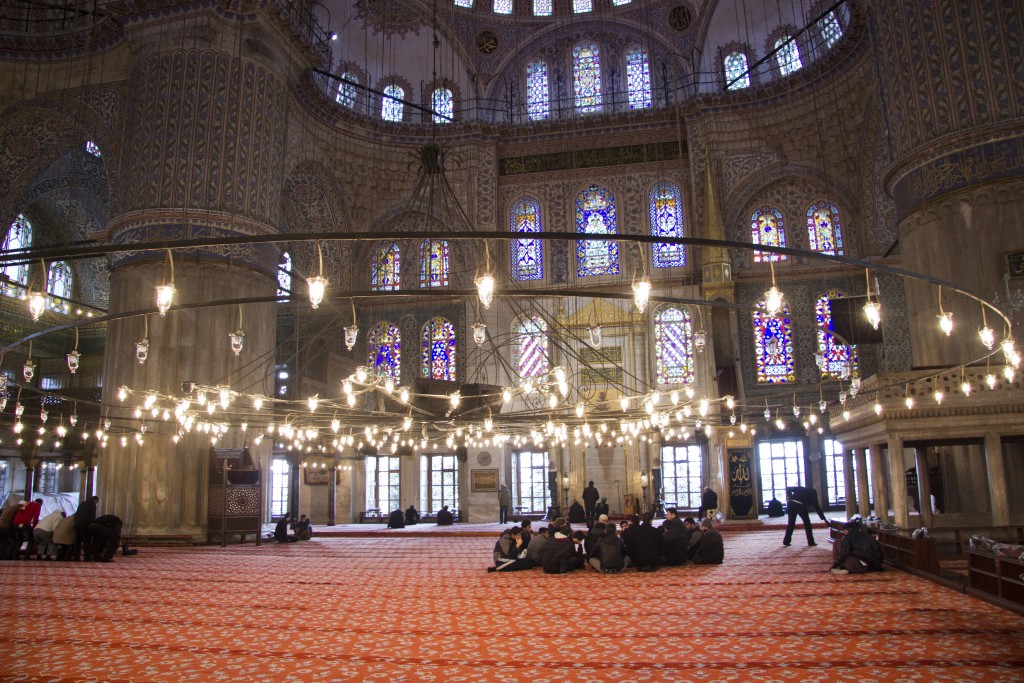 The Blue Mosque is most famous for (and named after) the blue tiles decorating its interior walls. Photo: Inasa Bibic