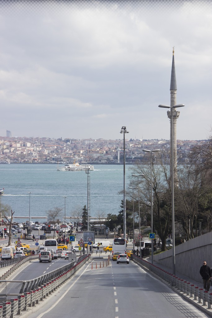 The Bosphorus strait from the bus. Photo: Inasa Bibic