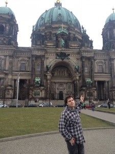 Nick enjoying the historic sights of Berlin.