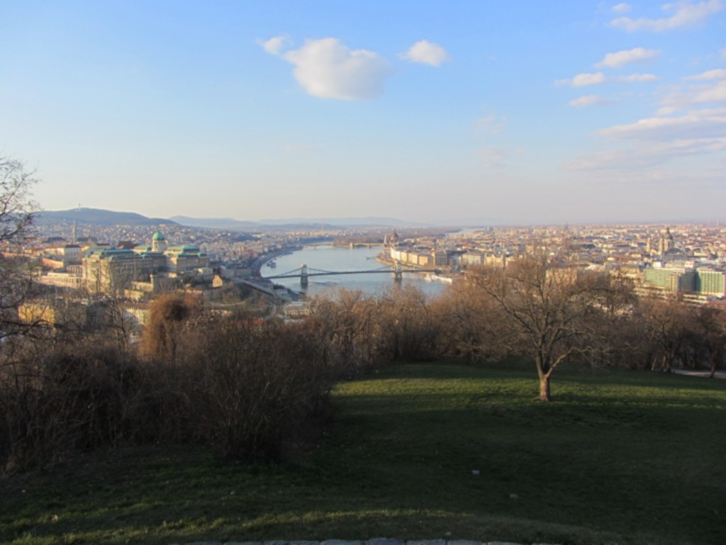 The view of Budapest from Gellert Hill.