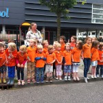 Day 1- Promotion work and torch relay. Pictured- future Dutch Olympians. (Photo: Anggêr Jamung)