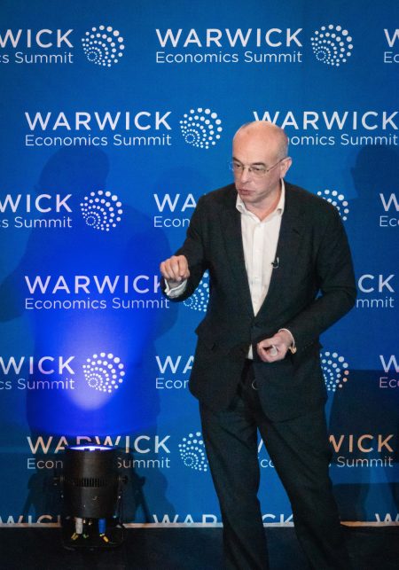 Paul Donovan takes center stage at the Warwick Economic Summit 2025.